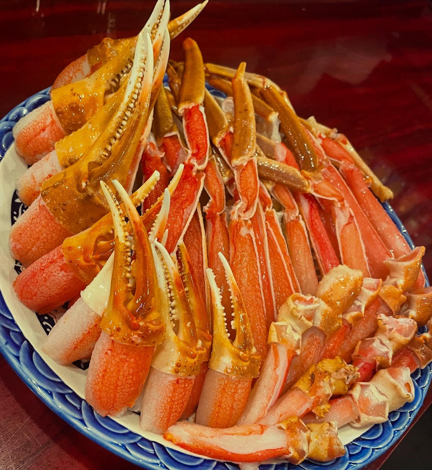 蟹🦀すきしゃぶ予約増えて来ました

蟹の甘みと濃厚出汁お楽しみください🥰