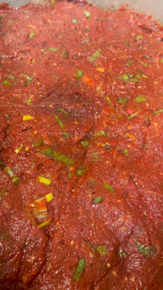 自家製キムチペースト🌶
寝かせ完了しました

寒くなってきたので
スープや鍋の隠し味にもご利用ください🥰