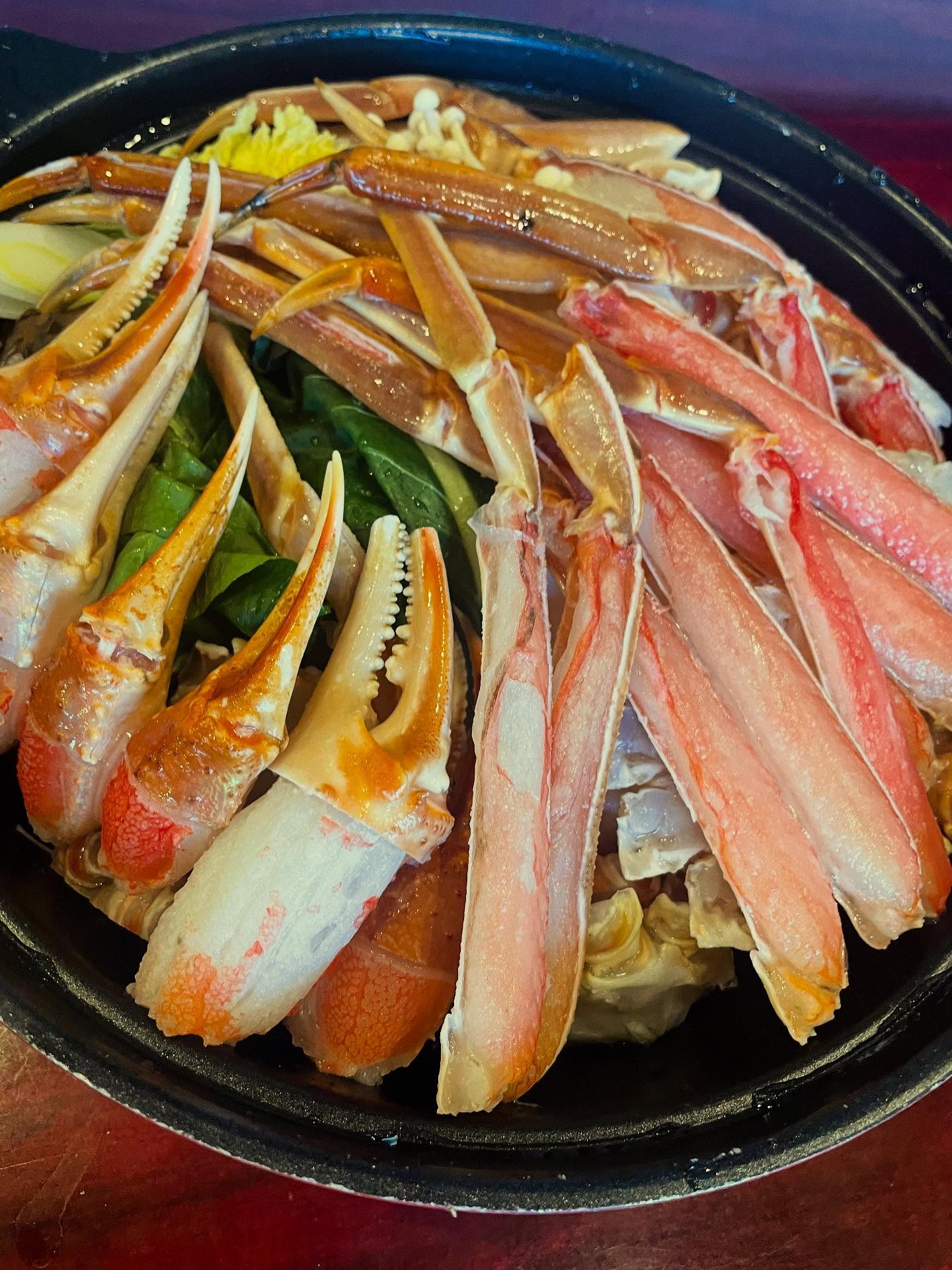 体調不良で
来店できなくなったお客様が
蟹鍋テイクアウト🦀

お家でも楽しんでください

 #蟹🦀すきしゃぶ